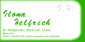 ilona helfrich business card
